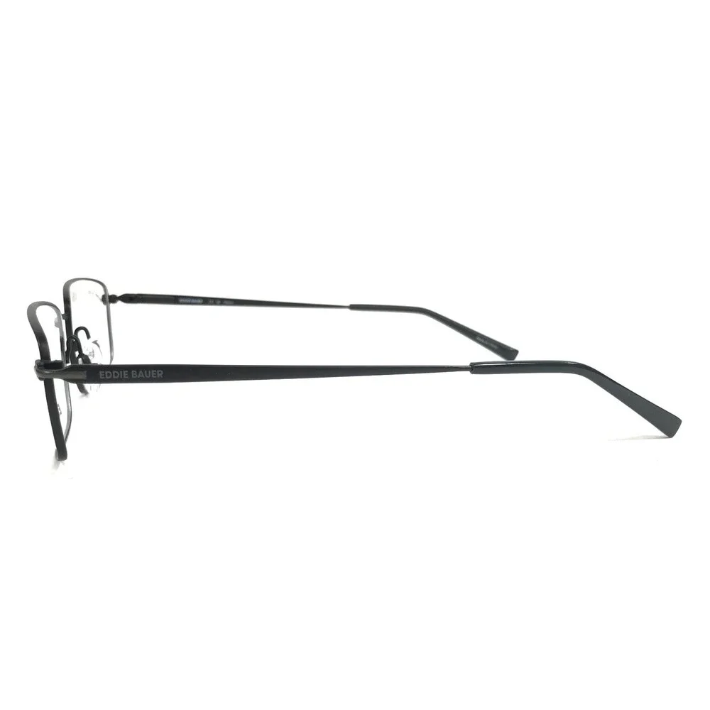 Eddie Bauer Eyeglasses Frames EB32087 BK Black Rectangle Titanium 57-17-150